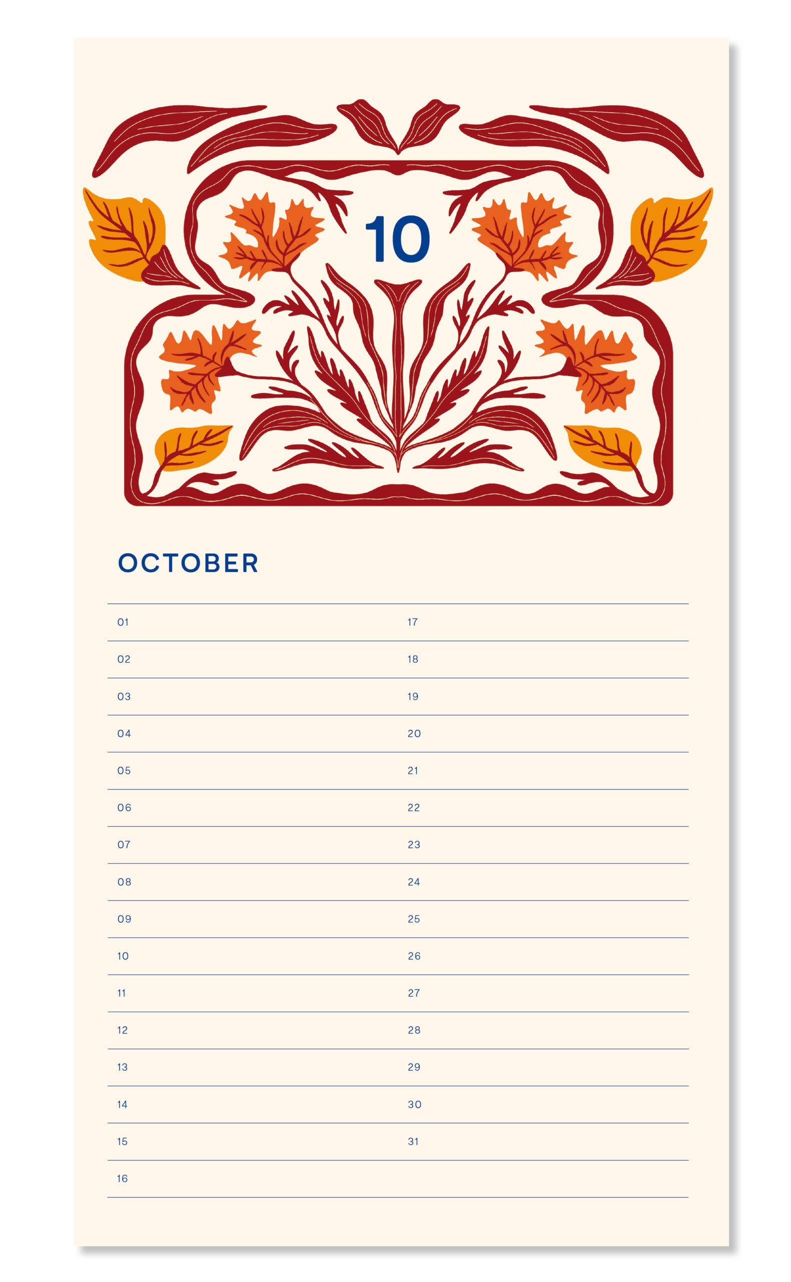 Verjaardagskalender - Bloemenvaas