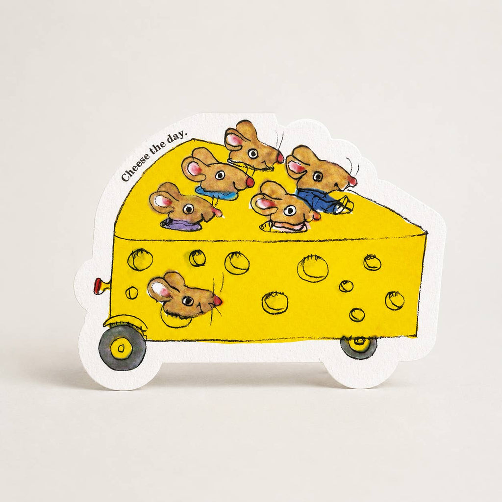 Kaasmuisauto - uitgesneden kaart van Richard Scarry