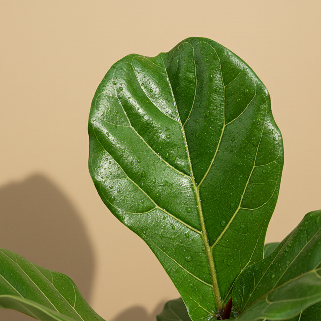Ficus lyrata – close-up blad