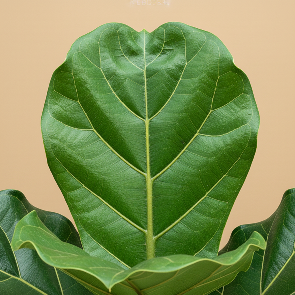Ficus lyrata – close-up blad detail