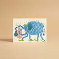 Geboortekaartje met babyolifant van Holsen Studio, A6 wenskaart