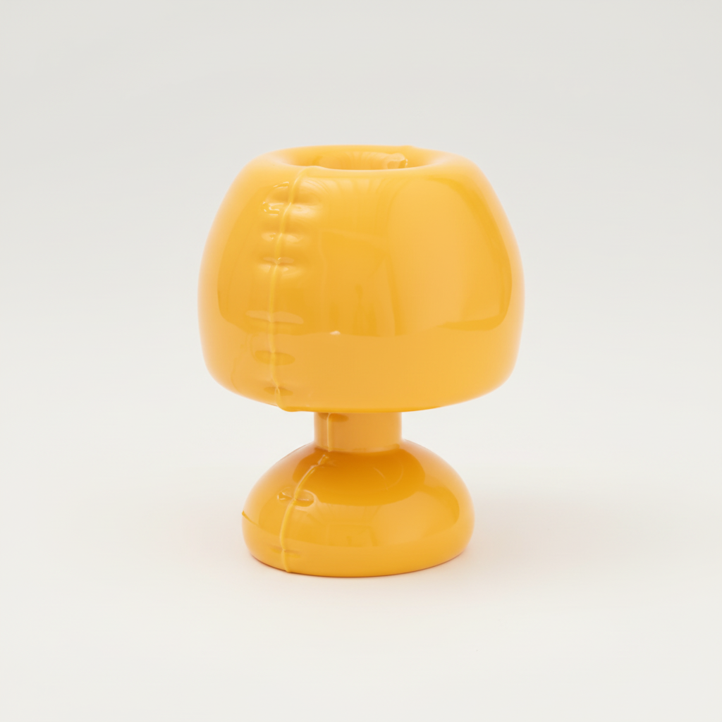 Gele lamp studio packshot vierkant
