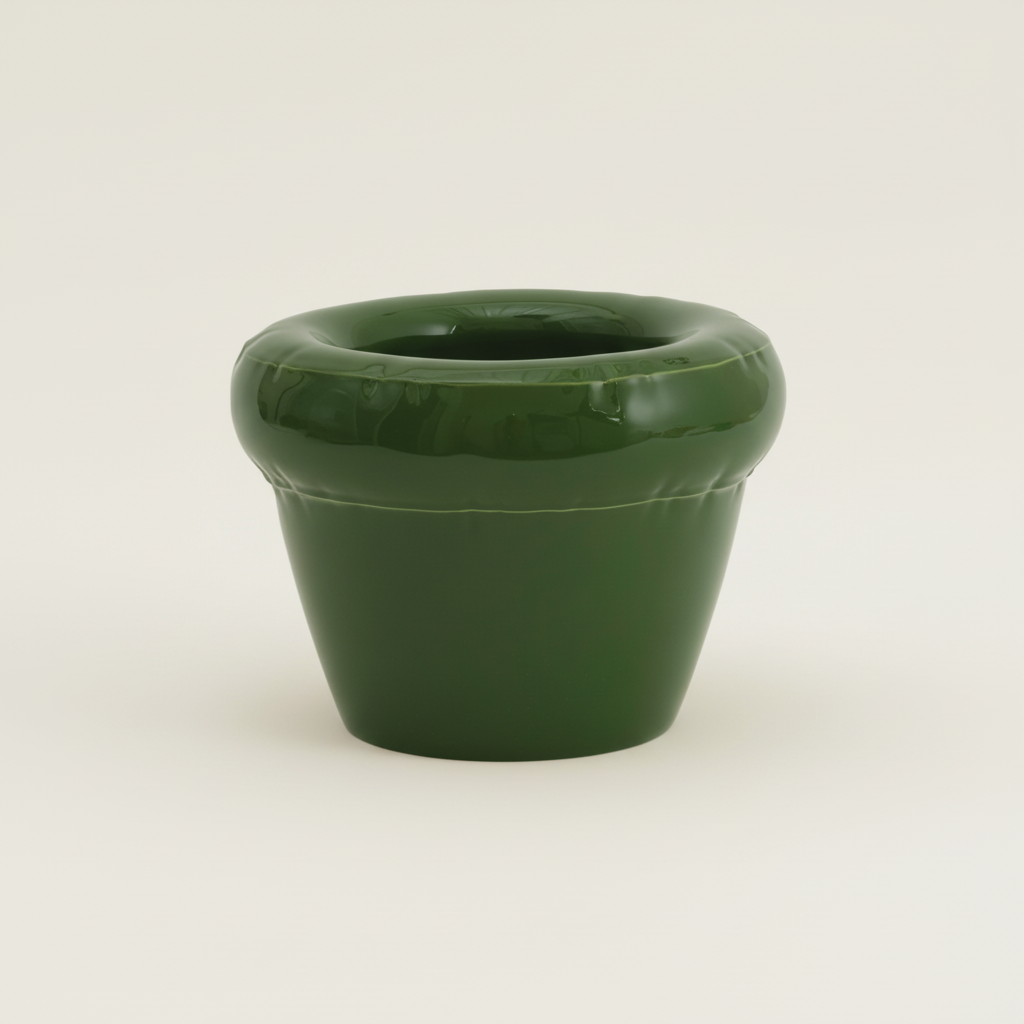 Gele plantenpot 1