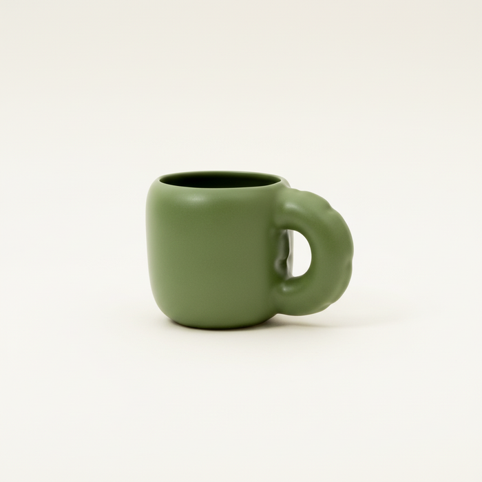 Groene mok studio packshot