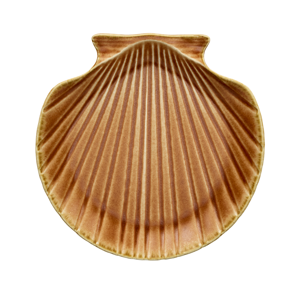 Stenen schelpschaaltje oranje 20 cm – Madam Stoltz