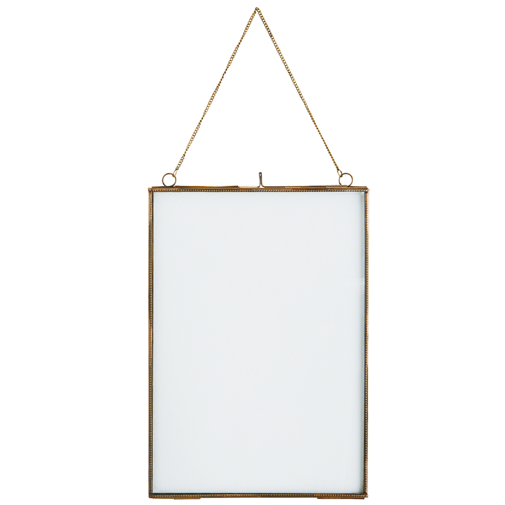 Hangende fotolijst antiek messing 21x29,5 – Madam Stoltz