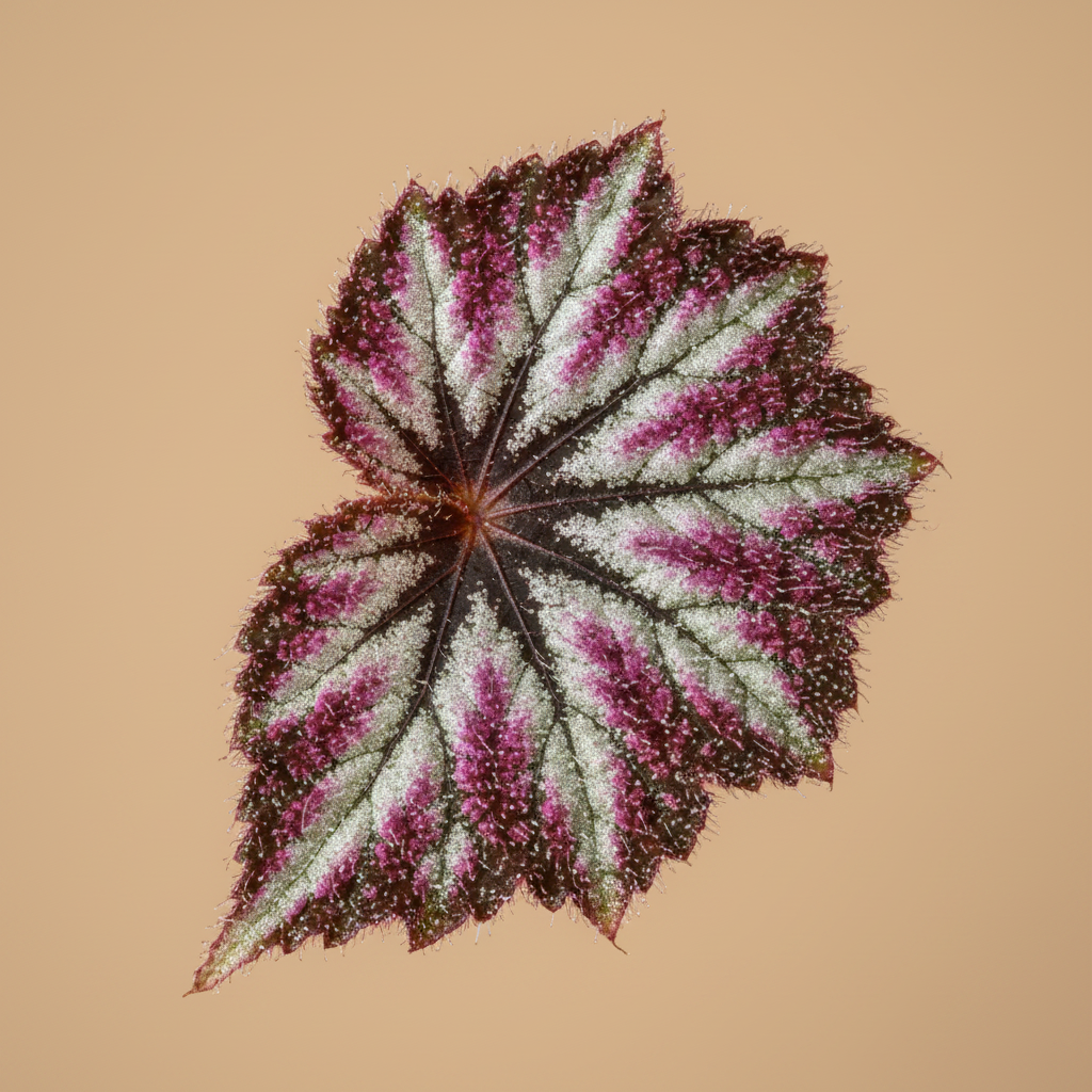 Begonia Fireworks – close-up blad