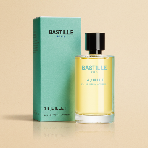 14 JUILLET Eau de Parfum 15ml – packshot beige achtergrond