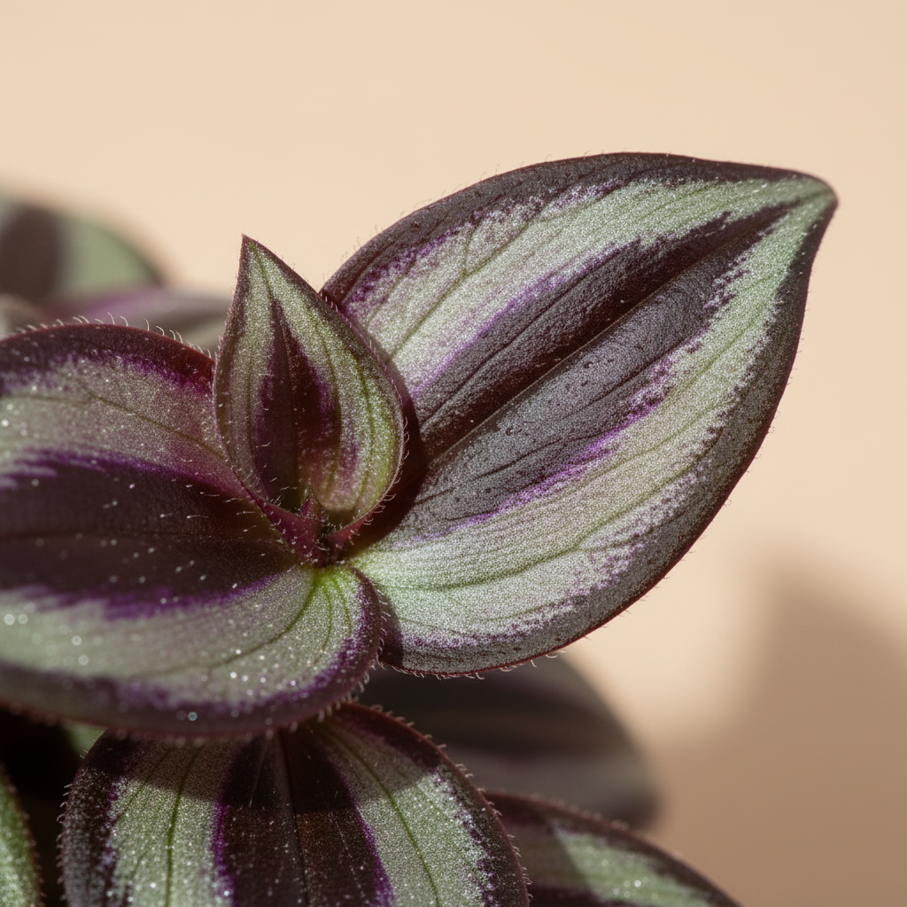 Tradescantia Zebrina Violet Hill – close-up blad