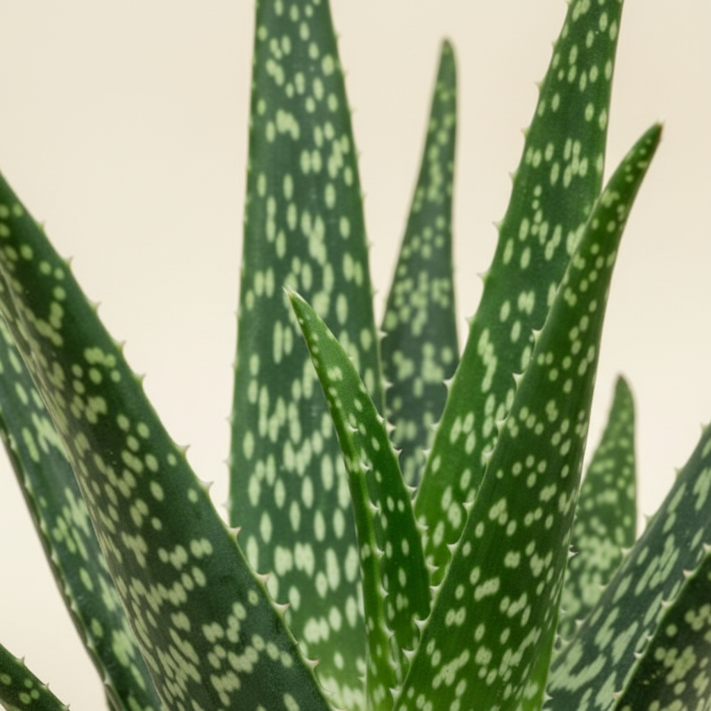 Aloe Tropical - detail gevlekte bladeren