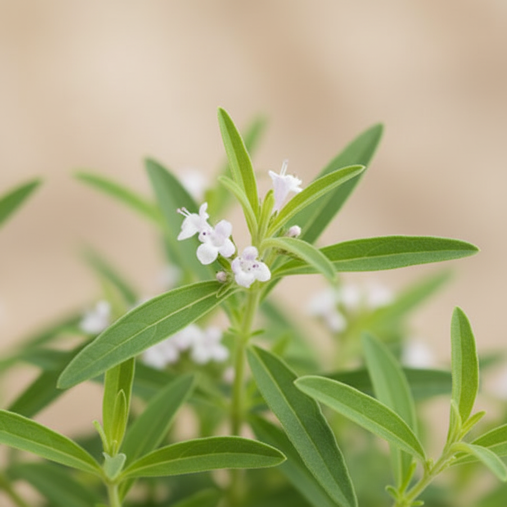 Lippia Citriodora - Citroenverbena close-up bloemen en blad