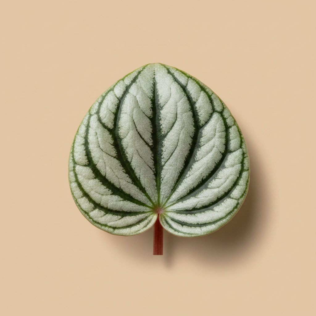 Peperomia Argyreia – close-up watermeloen blad