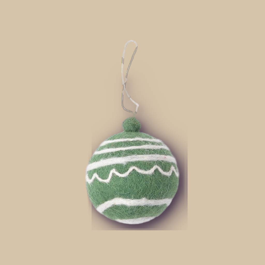 Wollen hangertje kerstbal Classic | catalogusfoto