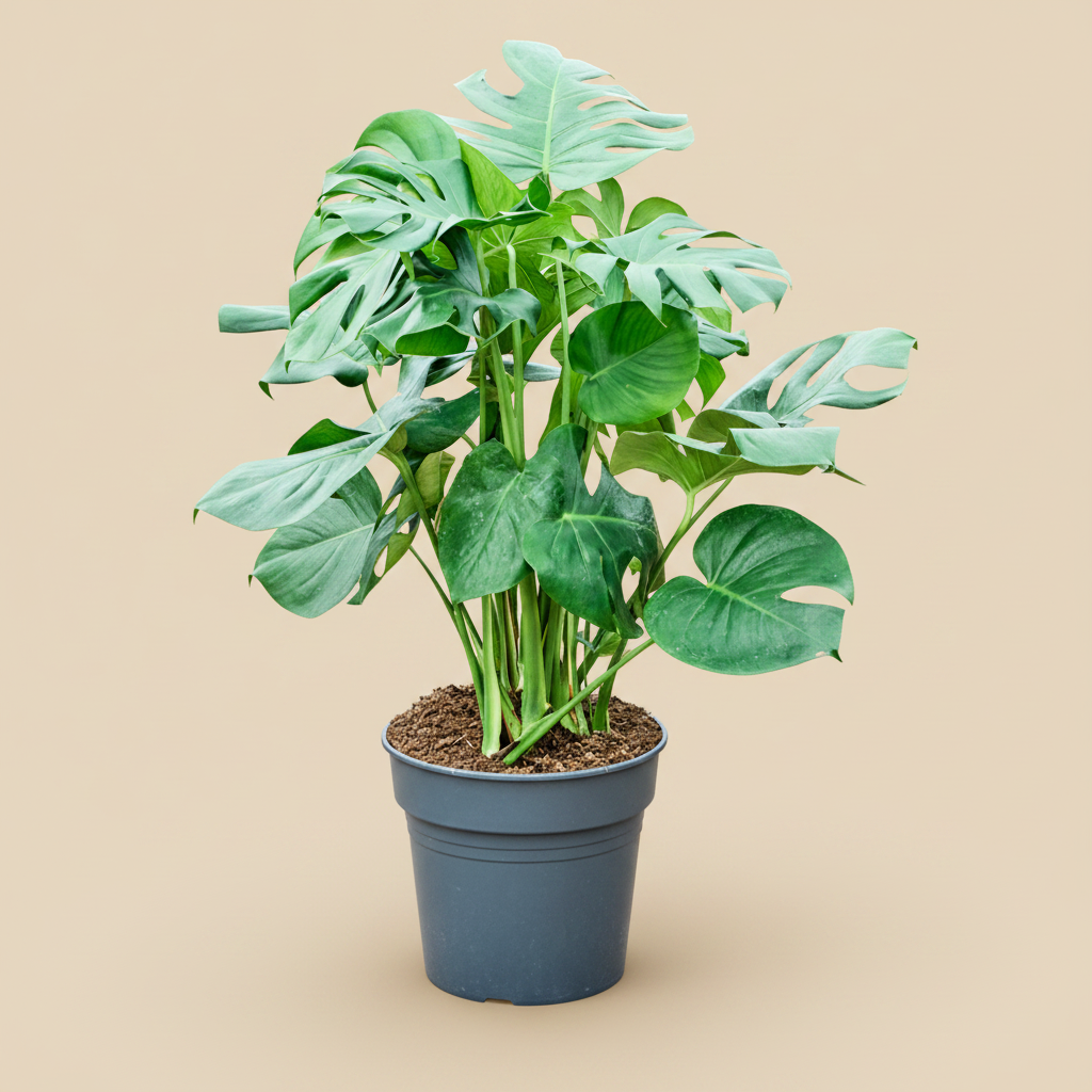 Monstera deliciosa studio packshot