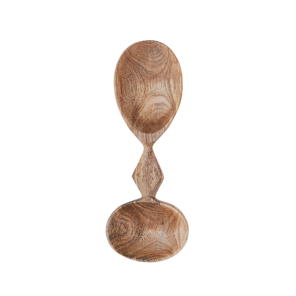 Handgesneden houten dubbele lepel – Madam Stoltz
