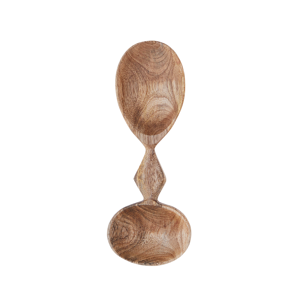 Handgesneden houten dubbele lepel – Madam Stoltz