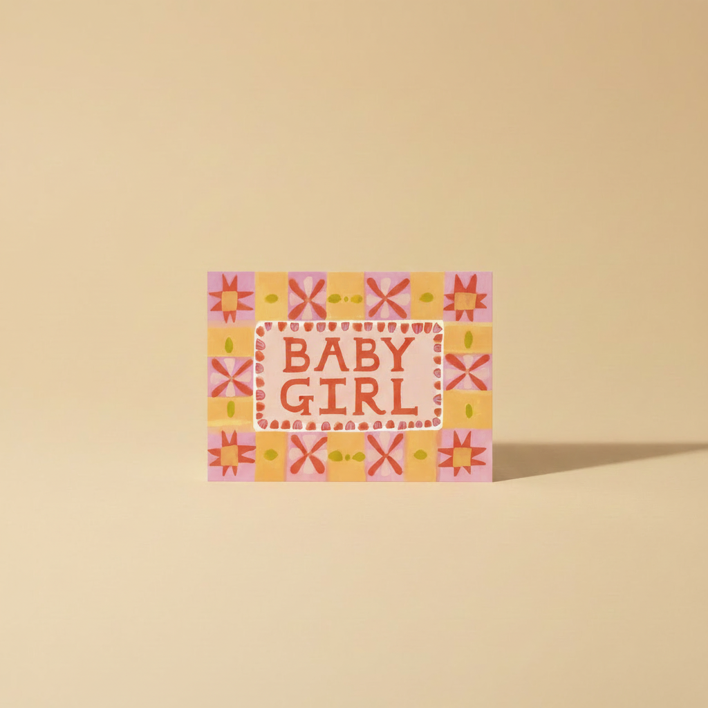 Nieuw geboortekaartje | Meisje – BABY GIRL correctie