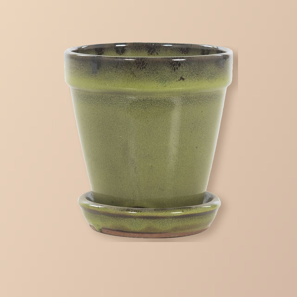 Keramische pot jade black Ø11 × 12 cm