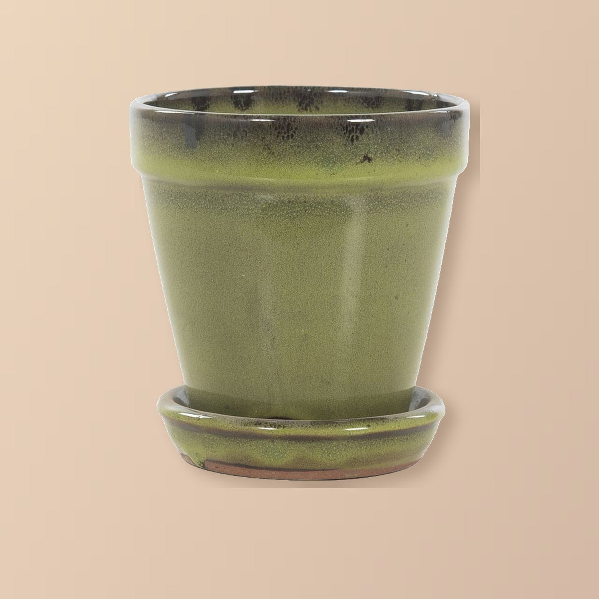 Keramische pot jade black Ø11 × 12 cm