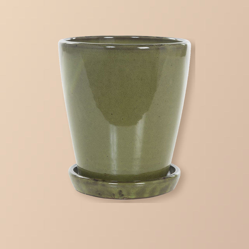 Keramische pot jade black Ø22 × 24 cm