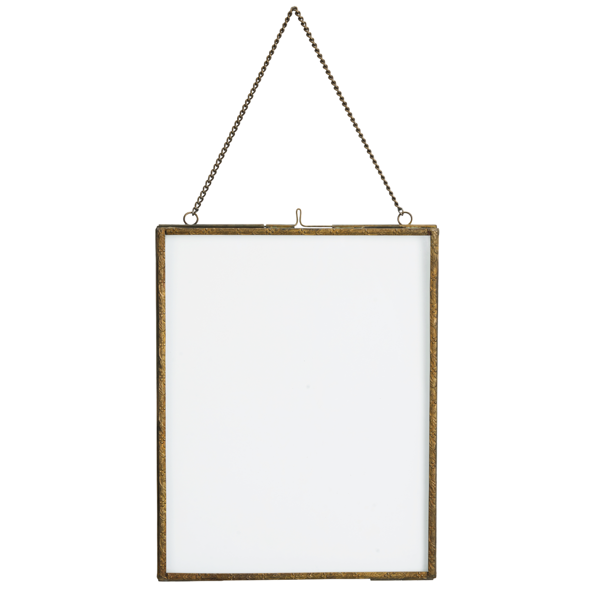 Hangende fotolijst verouderd messing 20x25 – Madam Stoltz