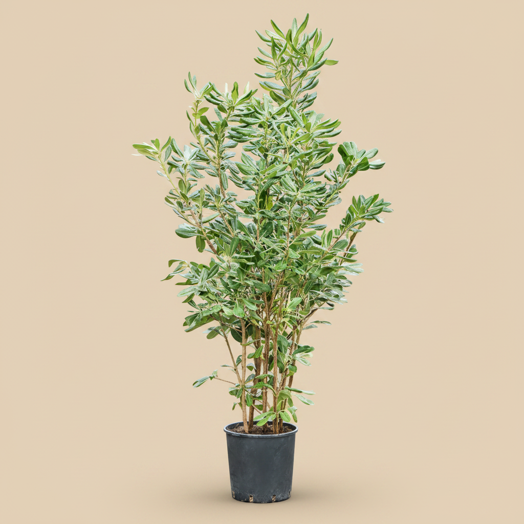 Pittosporum tobira - warme beige studioachtergrond