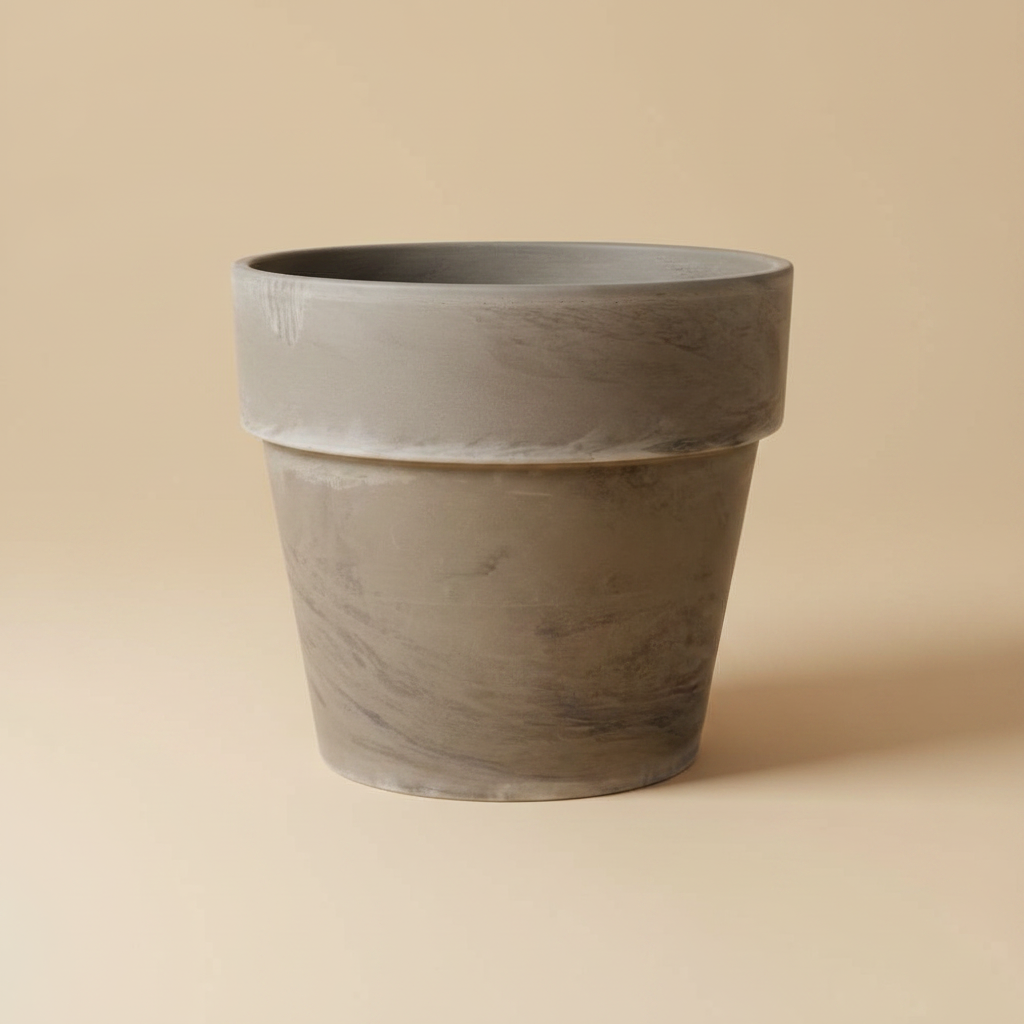 Pot Calima D38X33H Basalt – Beige Studio