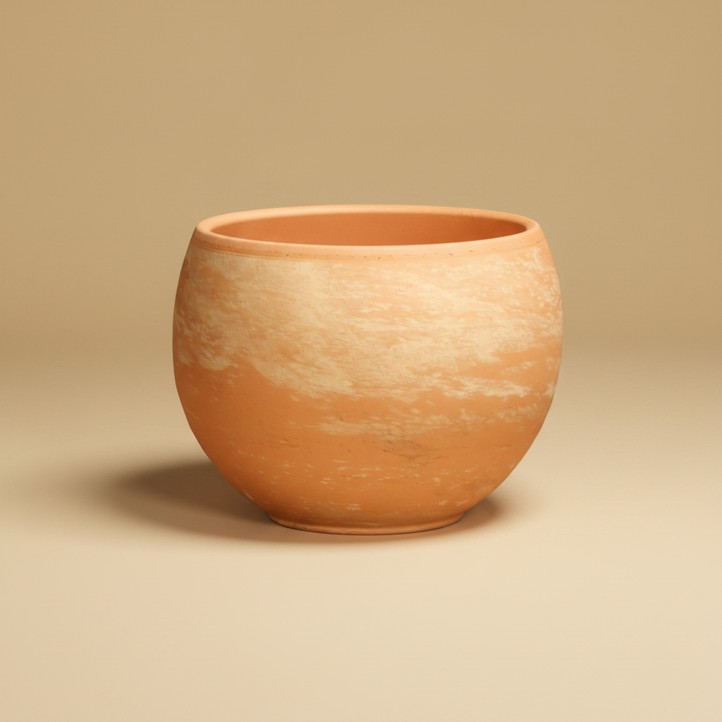 Pot Luna D26X19H Marmor