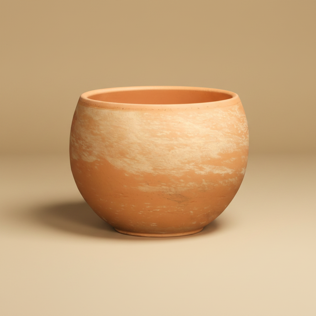 Pot Luna D32X24H Marmor