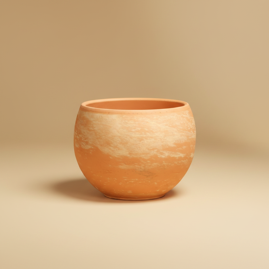 Pot Luna D37X27,5H Marmor