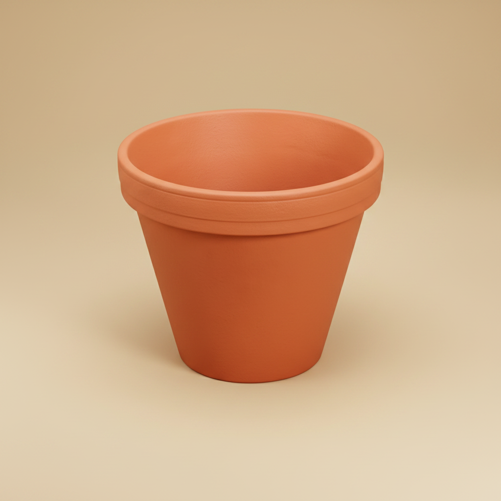 Pot Terracotta D11X10H – Beige Studio Packshot