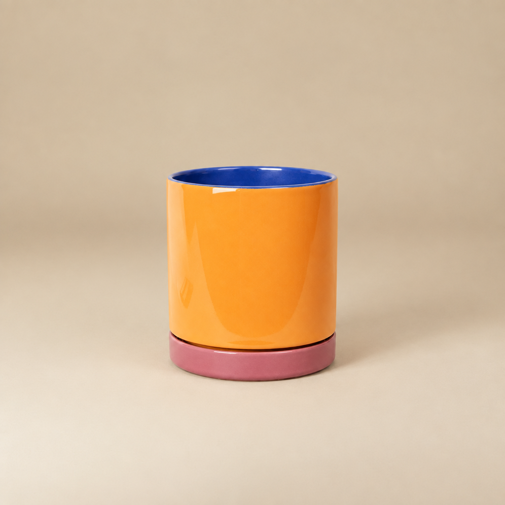 Jeroom blauw/oranje/roze 18 cm | catalogusfoto