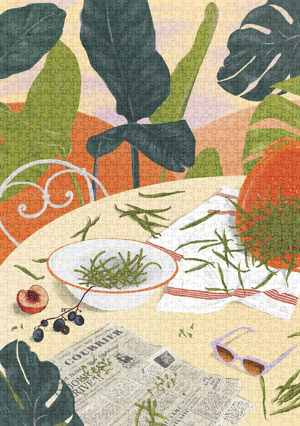 Les haricots verts - Puzzle 1000 pièces