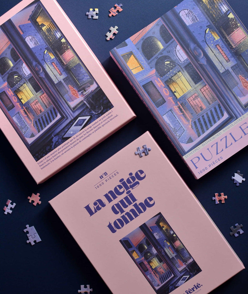 La neige qui tombe - Puzzle 1000 pièces