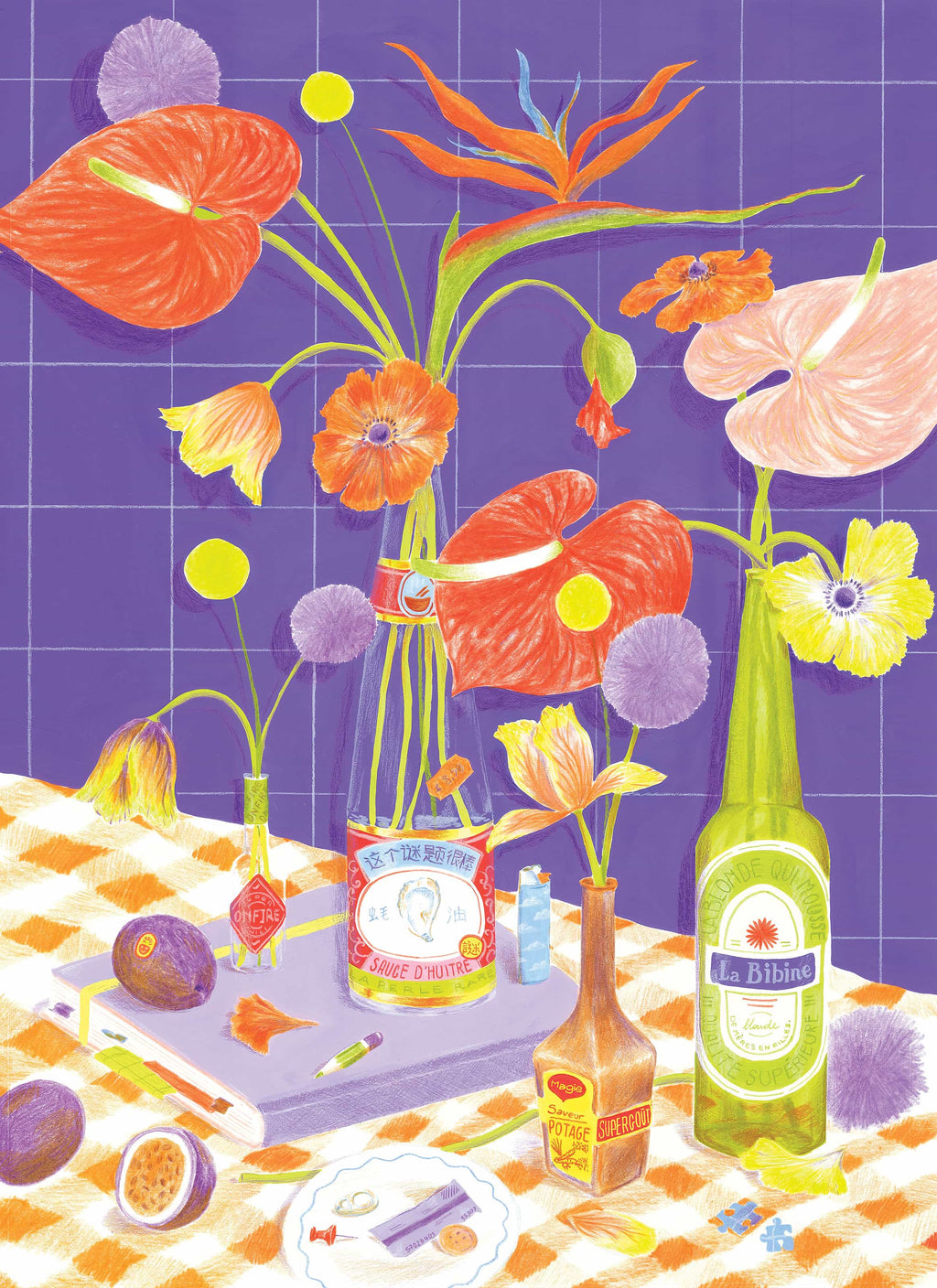 Des fleurs sur la table - Puzzle 500 pièces