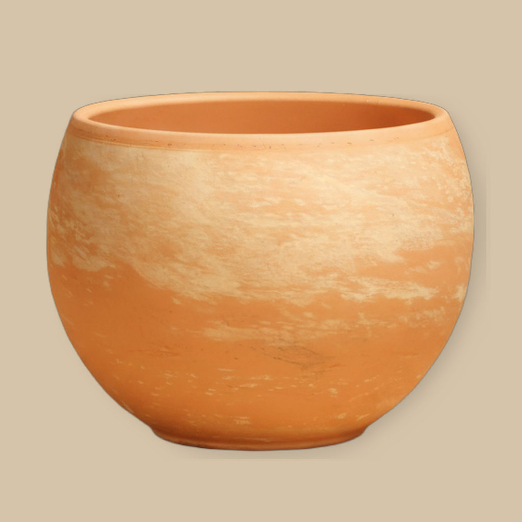 Pot Luna D37X27,5H Marmor | catalogusfoto