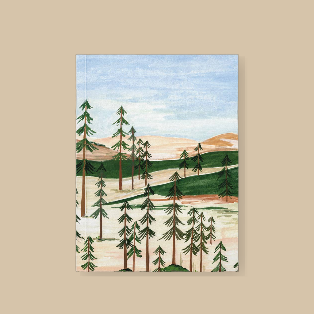 Pocketnotebook Luosto 10,5 x 14 cm met genaaide binding | catalogusfoto