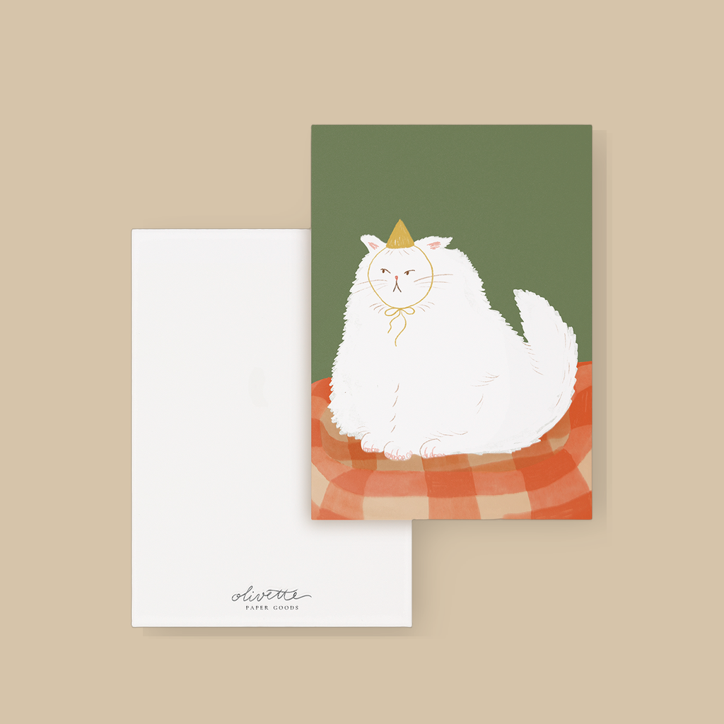 Postcard, Grumpy Birthday Cat | catalogusfoto