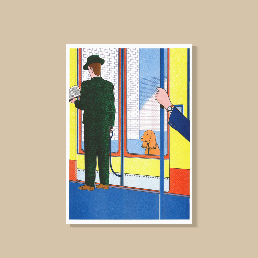 Simon Bailly – 'De metro' (A3 poster) | catalogusfoto