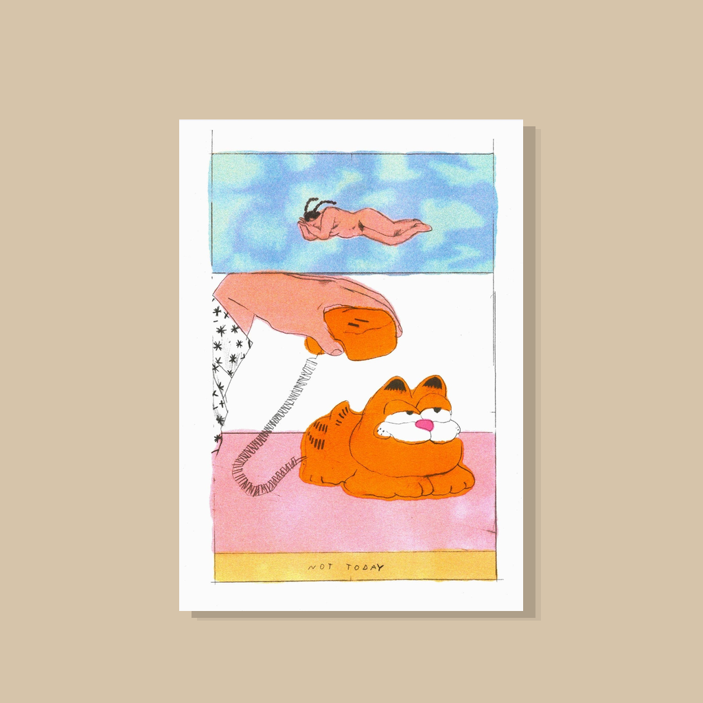 Melek Zertal – 'Garfield' (A3 poster) | catalogusfoto