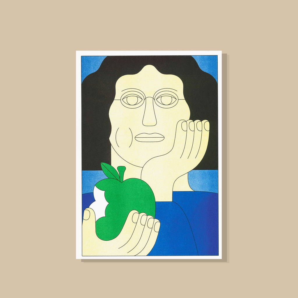 Dominic Kesterton – 'Apple Eater' (A3 poster) | catalogusfoto