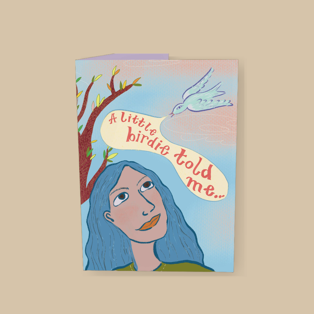 A Little Birdie Told Me A6 Greetings Card | catalogusfoto