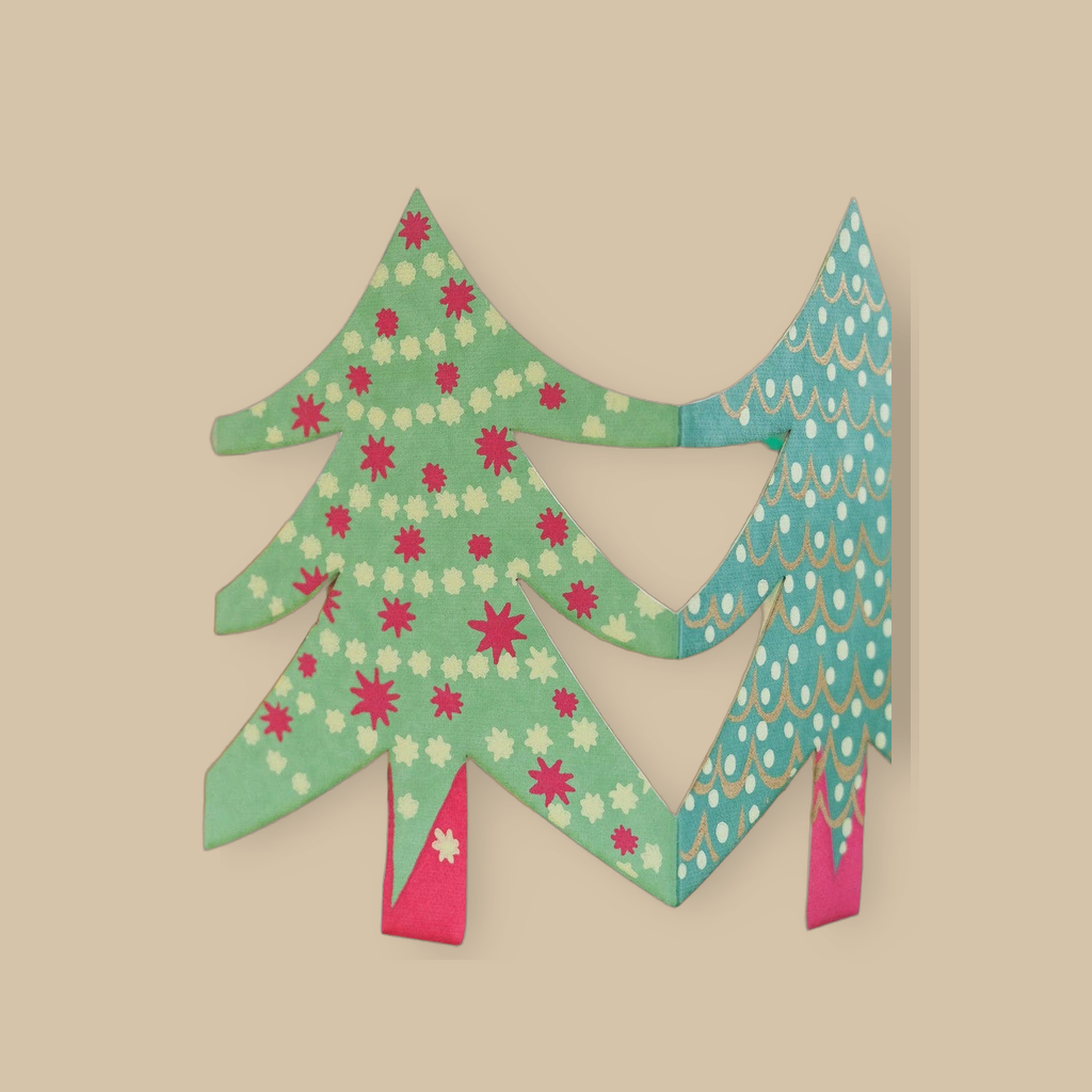 UK/EU: Christmas Tree Concertina Card | catalogusfoto