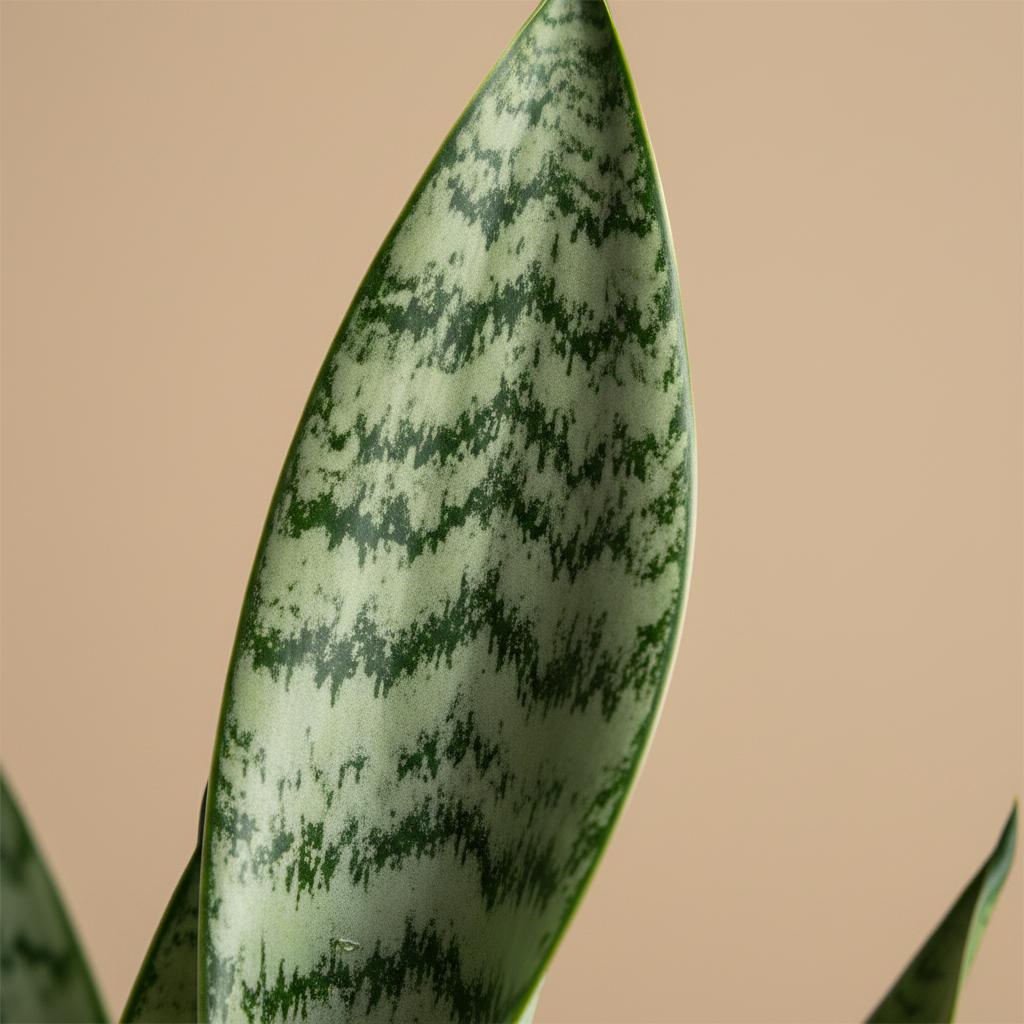 Sansevieria Silver Princess – close-up bladstructuur