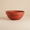 Terracotta schaal warme achtergrond