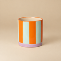Sara mint/oranje/paars strepen 10 cm | catalogusfoto