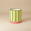 Sara groen/roze lijnen 10 cm | catalogusfoto