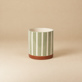 Sara groen/bruin lijnen 10 cm | catalogusfoto